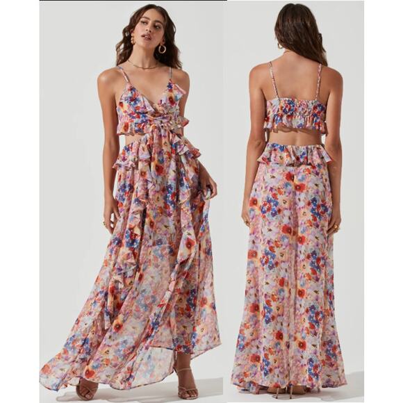 Astr Floral Maxi Dress - Picture 1 of 6